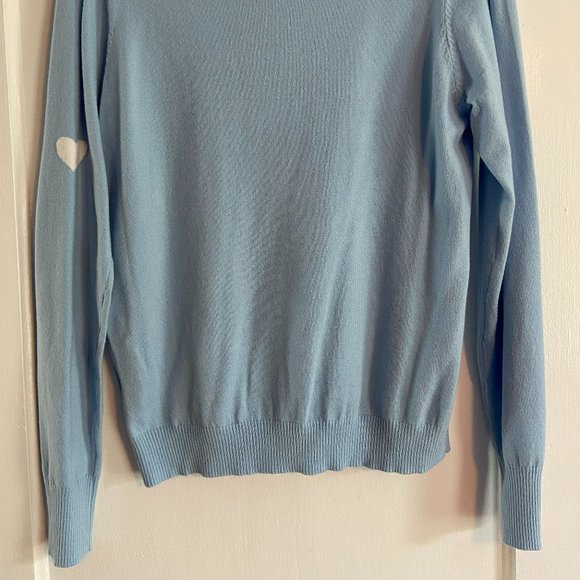 Pink Martini Light Blue with Hearts Sweater_Size X-Small_Never worn - Picture 4 of 6